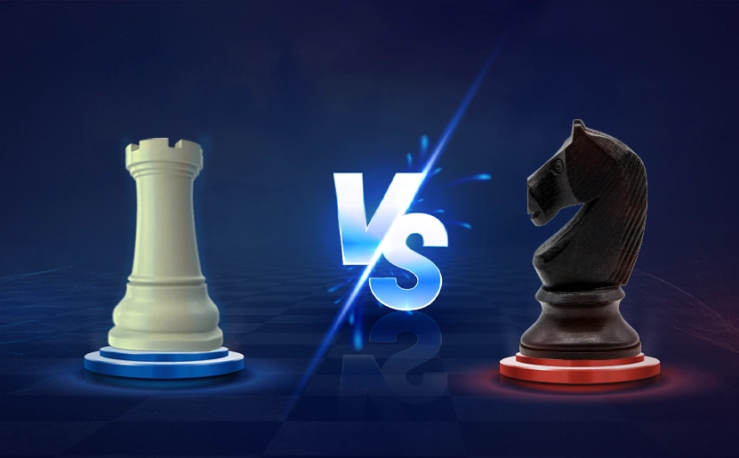 Knight King And Rook Rook vs Knight